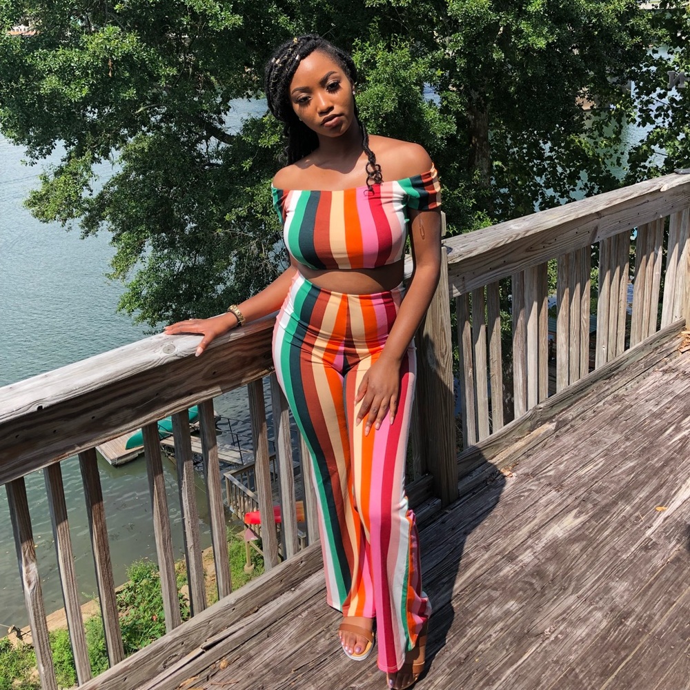 Two piece colorful set